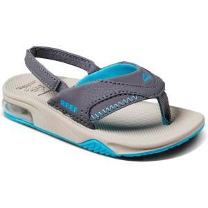 imageREEF Kids Boys Sandals Little FanningGreyAquaOak