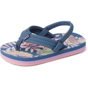 imageREEF Little Ahi UnisexChild Beach Flip Flop Soft Cushion Footbed Water Friendly BackstrapIndigo Tropical