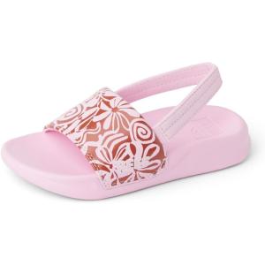 imageREEF ToddlerLittle Kid One Slide Sandal Lightweight ampamp Water Friendly BackstrapPink Modern Floral