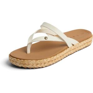 imageREEF Womens Vista Carmen Sandal Vegan Leather Strap Cushion FootbedWhisper White