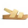 imageREEF Kids Water Vista Platform Sandal Water Friendly Adjustable Velcro StrapPale Banana
