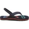 imageREEF Little Ahi UnisexChild Beach Flip Flop Soft Cushion Footbed Water Friendly BackstrapNvy Palms Stripe