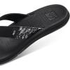 imageReef Womens Santa Ana Flip FlopsBlackWhite