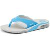 imageREEF Kids Fanning Flip Flop Arch Support Durable Outsole Water FriendlyLight GreyLight Blue