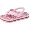 imageREEF Little Ahi UnisexChild Beach Flip Flop Soft Cushion Footbed Water Friendly BackstrapPink Modern Floral