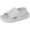 imageREEF ToddlerLittle Kid Rio Slide Sandal Super Soft Molded EVA Footbed Lightweight Water Friendly BackstrapLight Grey