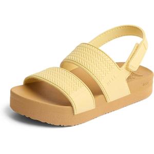 imageREEF Kids Water Vista Platform Sandal Water Friendly Adjustable Velcro StrapPale Banana