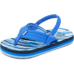 imageREEF Little Ahi UnisexChild Beach Flip Flop Soft Cushion Footbed Water Friendly BackstrapRoyal Stripe