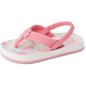 imageREEF Little Ahi UnisexChild Beach Flip Flop Soft Cushion Footbed Water Friendly BackstrapSunset Stamp