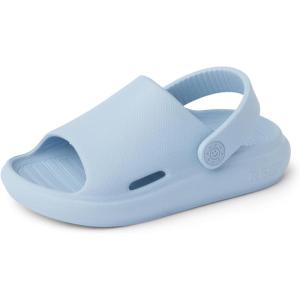 imageREEF ToddlerLittle Kid Rio Slide Sandal Super Soft Molded EVA Footbed Lightweight Water Friendly BackstrapDusty Blue