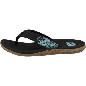 imageReef Womens Santa Ana Flip FlopsBlack Multi