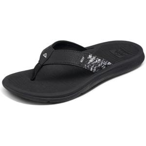 imageReef Womens Santa Ana Flip FlopsBlackWhite