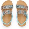 imageREEF Girls Little Cushion Vista Slide SandalBlue Raffia