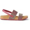 imageREEF Girls Little Cushion Vista Slide SandalPink Raffia