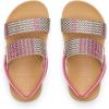 imageREEF Girls Little Cushion Vista Slide SandalPink Raffia