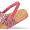 imageREEF Girls Little Cushion Vista Slide SandalPink Raffia