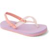 imageREEF ToddlerLittle Kid Charming Flip Flop Super Lightweight and Soft Footbed Thin Strap Beach Sandal with Backstrap LavenderCoral 3