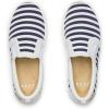 imageREEF Womens Neptune Elyse Slip On Shoe Lightweight Soft ampamp Breathable Knit Upper Cushion FootbedNavyWhite Stripe