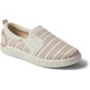 imageREEF Womens Neptune Elyse Slip On Shoe Lightweight Soft ampamp Breathable Knit Upper Cushion FootbedTan Stripe