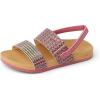 imageREEF Girls Little Cushion Vista Slide SandalPink Raffia
