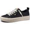 imageREEF Womens Lay Day Dawn Shoe Premium Leather Cushion FootbedBlack Leather