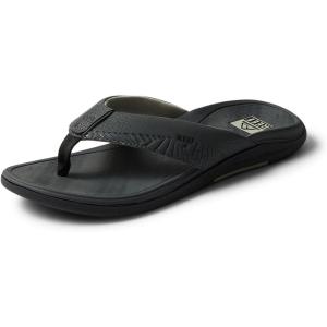 imageREEF Mens Offshore Flip Flop Cushion Footbed Arch Support Durable OutsoleGreyBlackTan