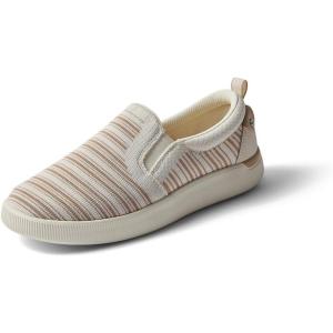imageREEF Womens Neptune Elyse Slip On Shoe Lightweight Soft ampamp Breathable Knit Upper Cushion FootbedTan Stripe