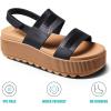 imageREEF Womens Water Vista Higher SandalBlackTan