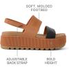 imageREEF Womens Water Vista Higher SandalBlackTan Duo