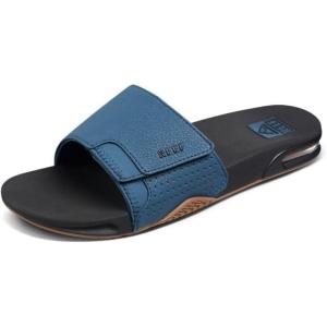 imageREEF Fanning Slide Mens Bottle Opener Sandal Arch Support Durable Outsole Water FriendlyOrionBlack