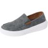 imageREEF Mens Swellsole Pacific Shoe Durable Washed Canvas Lightweight Soft Cushion FootbedSmoke Grey