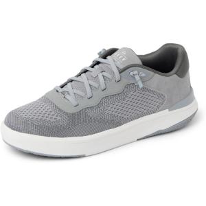imageREEF Mens Shoreline Del Mar Shoe Breathable Knit Upper Lightweight ampamp Flexible Cushion Footbed Elastic LacesHeather Grey