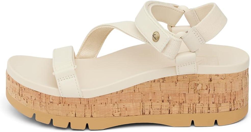 imageREEF Womens Vista Higher Luna Platform Sandal Adjustable StrapVintage Cork