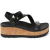 imageREEF Womens Vista Higher Luna Platform Sandal Adjustable StrapBlack Cork