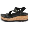imageREEF Womens Vista Higher Luna Platform Sandal Adjustable StrapBlack Cork