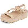 imageREEF Womens Vista Higher Luna Platform Sandal Adjustable StrapOasis Suede