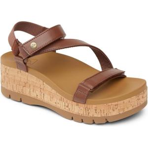 imageREEF Womens Vista Higher Luna Platform Sandal Adjustable StrapCocoa Cork