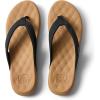 imageREEF Womens Cushion Melody Flip FlopsBlackTan