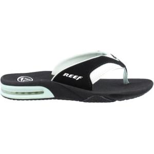 imageREEF Womens Fanning Bottle Opener Flip FlopsBlackMint