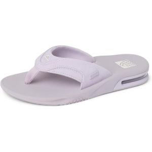 imageREEF Womens Fanning Bottle Opener Flip FlopsLavender Suede