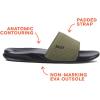 imageREEF Mens One Slide SandalsBlackOlive