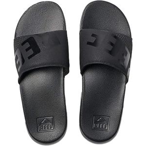 imageREEF Mens One Slide SandalsBlack All Black Alb