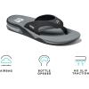 imageREEF Mens Fanning Bottle Opener Flip FlopsGrey Swells