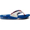 imageREEF Mens Fanning Bottle Opener Flip FlopsRed White and Blue