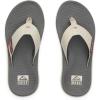 imageREEF Santa Ana Mens Flip Flop Arch Support Water Friendly Non Marking OutsoleTanGreyMaroon
