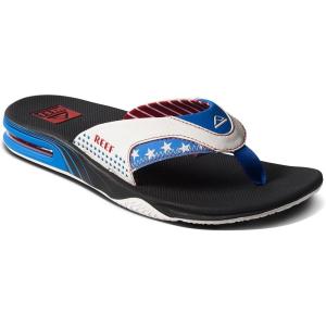 imageREEF Mens Fanning Bottle Opener Flip Flops1776 Black