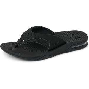 imageREEF Mens Fanning Bottle Opener Flip FlopsAll Black