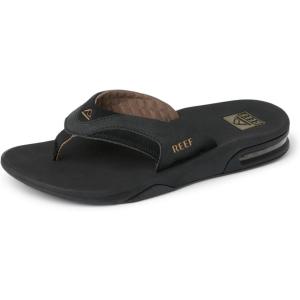 imageREEF Mens Fanning Bottle Opener Flip FlopsBlackBrown