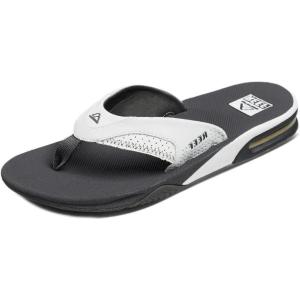 imageREEF Mens Fanning Bottle Opener Flip FlopsGreyWhite