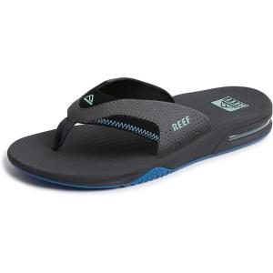 imageREEF Mens Fanning Bottle Opener Flip FlopsGunmetalOcean